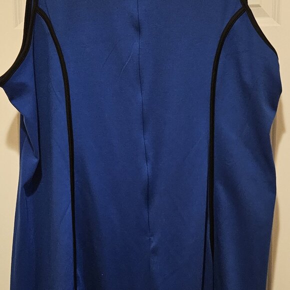 4X Women's Saphire Sleeveless Fit and Flare Dress with Matching Jacket - Picture 5 of 6